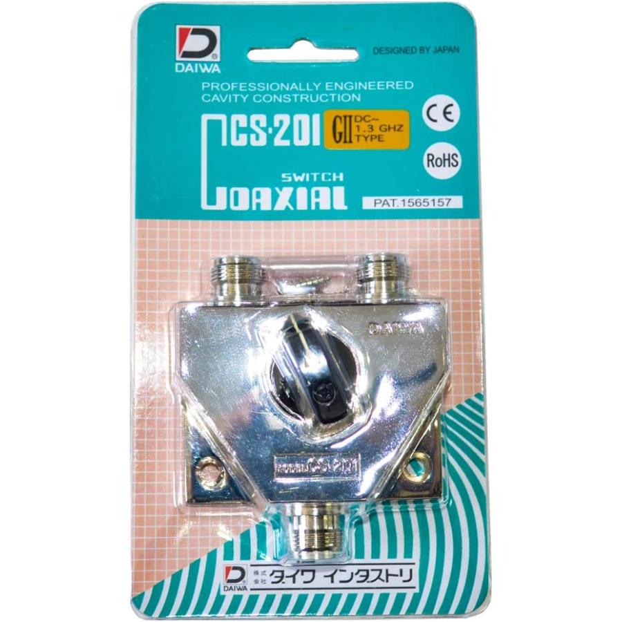 ダイワインダストリ　CS-201GII　同軸スイッチ（同軸切替器） ダイワインダストリ CS-201GII アマチュア無線用 同軸切替スイッチ