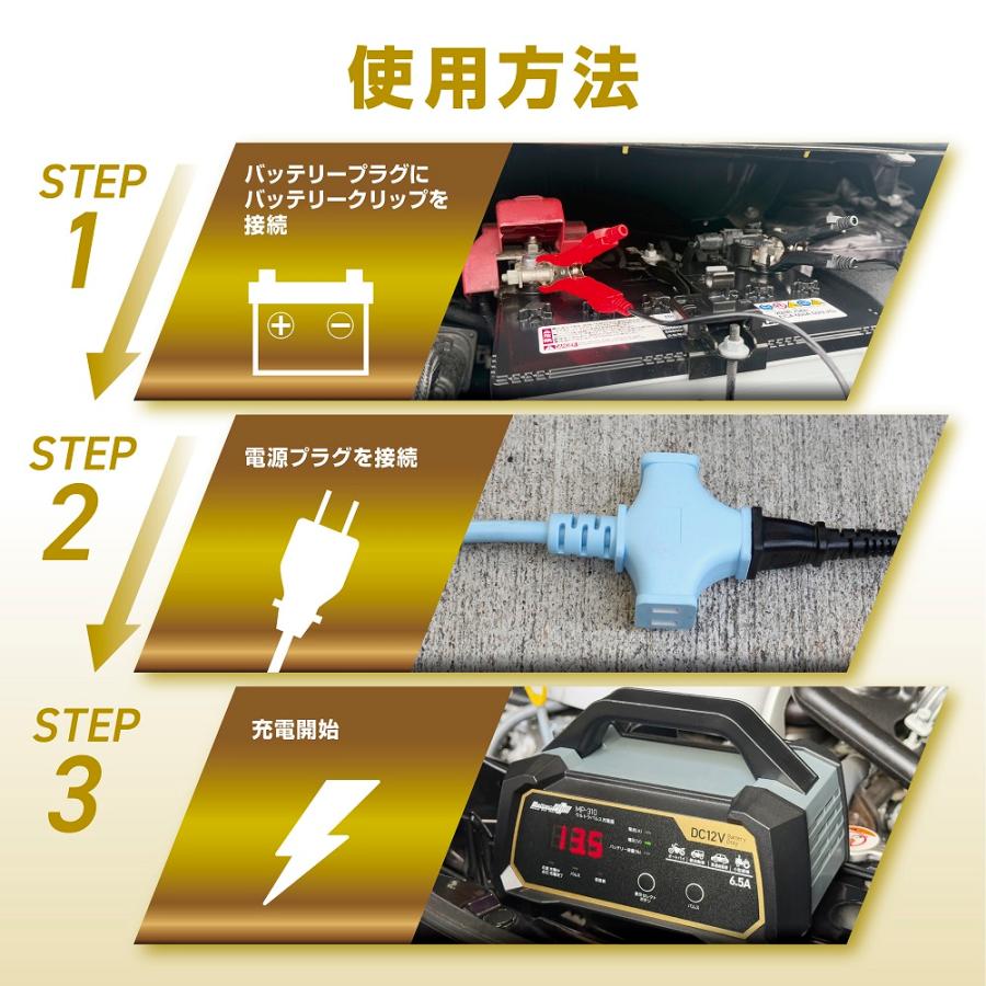 大自工業 ウルトラパルス充電器 MP-310 バッテリー充電器 メルテック