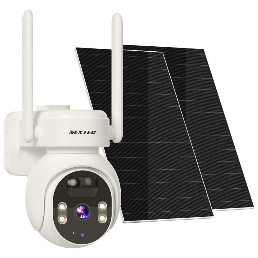 ワイヤレス防犯カメラ NX-S45R NEXTEC FRC 400万画素 ダブルソーラー