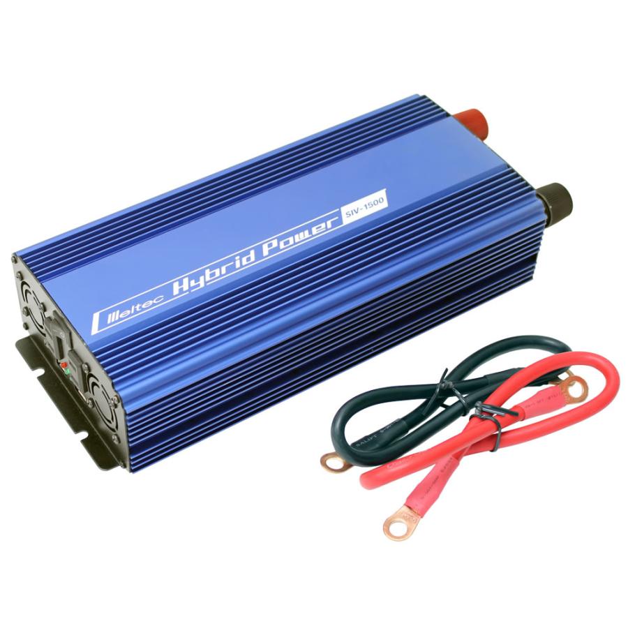 大自工業 SIV-1500 インバーター DC12V→AC100V 定格1400W USBポート 