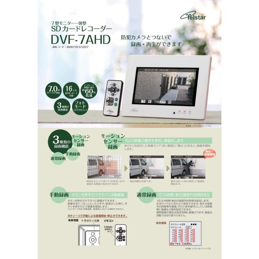 コロナ電業 屋外用カメラ・7型モニター一体型SDカードレコーダーセット