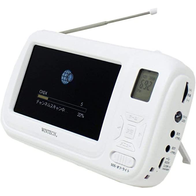 WINTECH TVR-L38R ポータブルワンセグテレビ WINTECH（ウィンテック） WINTECH TVR-L38R ポータブルワンセグテレビ