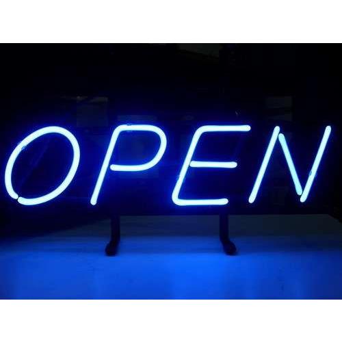 最大73％オフ！ OPEN ブルー ネオン看板 ネオンサイン 広告 店舗用