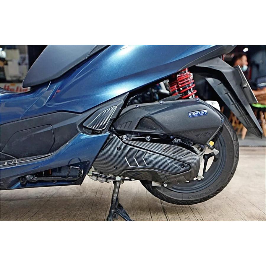 HONDA PCX125/160 ADV160 カーボン調クランクケースカバー ドライブ側
