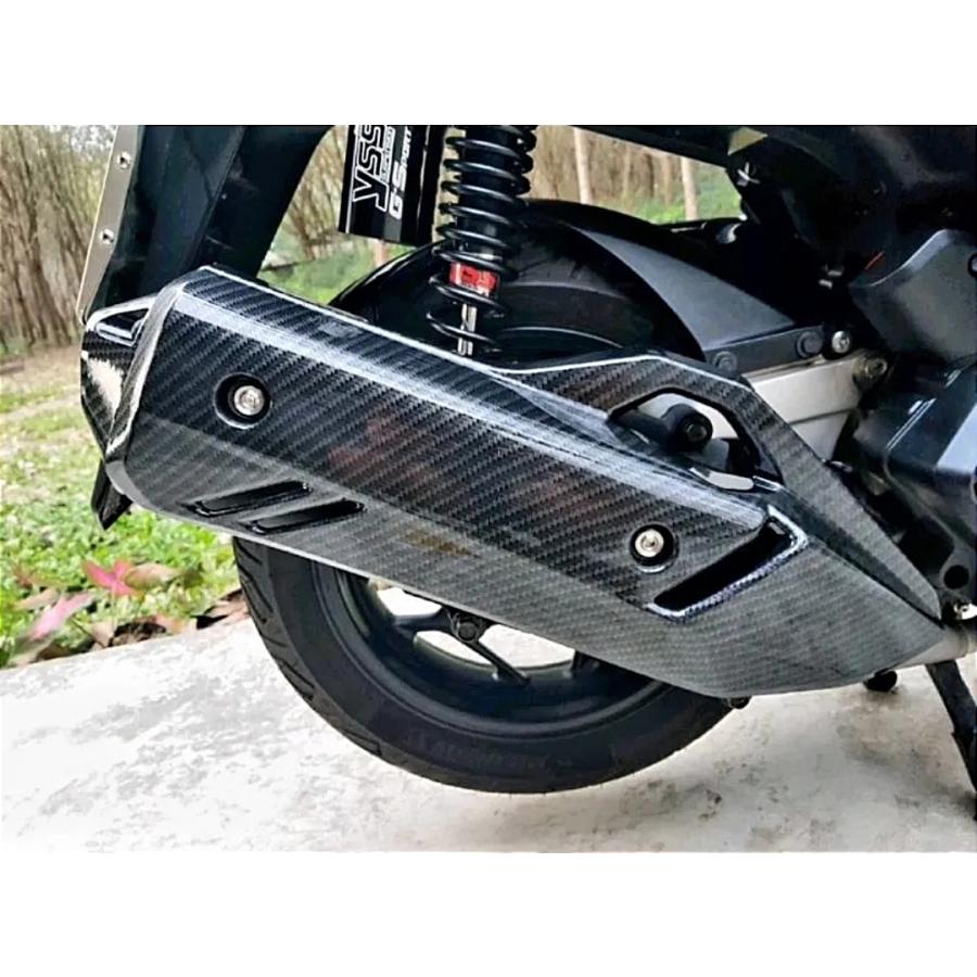 HONDA PCX125/160 カーボン調マフラーカバー JK05/KF47 : J&T Cycles