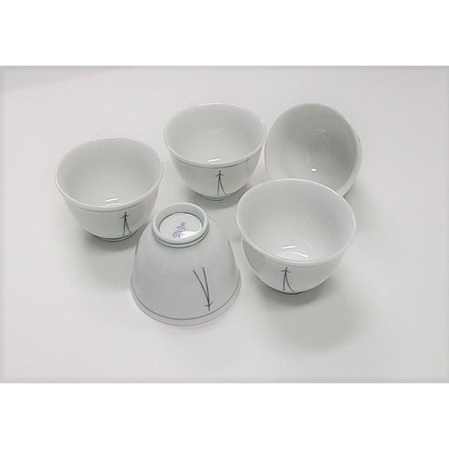 美濃焼 ◇ 美風窯 【 松葉 】 煎茶茶碗 5客セット : J・tea 美濃焼 ◇ 美風窯 【 松葉 】 煎茶茶碗 5客セット : J・tea