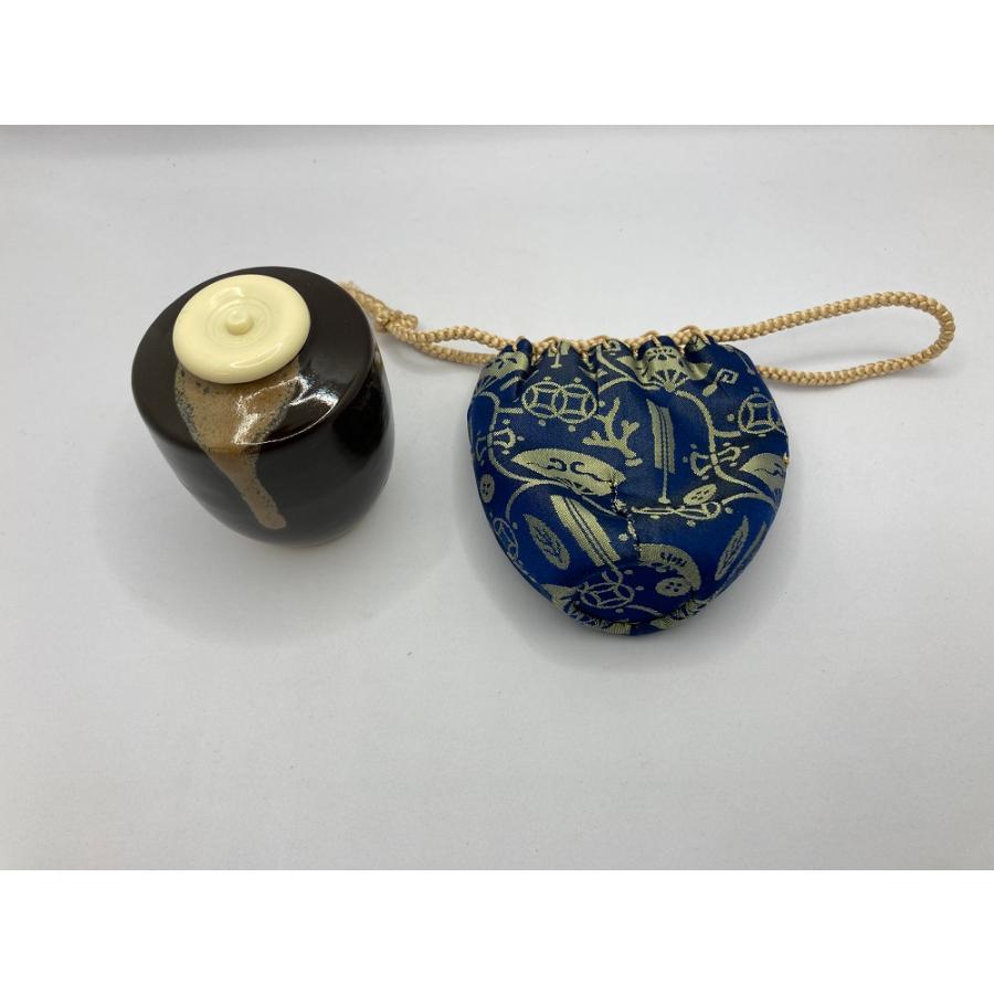 茶道具 【 肩衝茶入 仕覆 扇面宝尽 】 : J・tea-store らく茶 ヤフー店