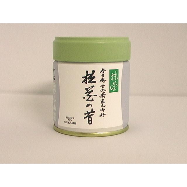 抹茶 宇治抹茶 【松花の昔／しょうかのむかし】 40g缶 丸久小山園 裏