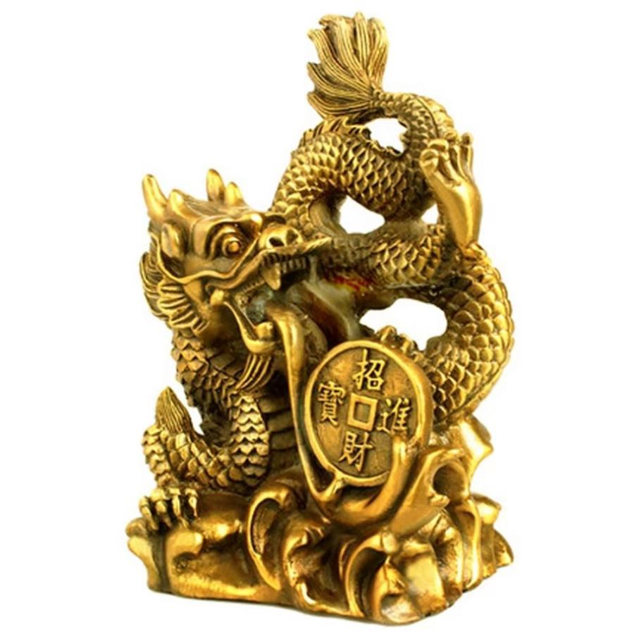 置物 龍 古銭 古錢 五本爪 竜 真鍮 ブロンズゴールド 龍の置物 置物 龍 古銭 古錢 五本爪 竜 真鍮 ブロンズゴールド 龍の置物