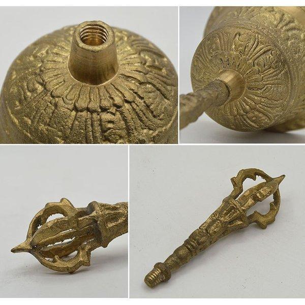 ベル ドルジェ バジュラ チベット 仏教 浄化 ハンドメイド ベル ドルジェ バジュラ チベット 仏教 浄化 ハンドメイド
