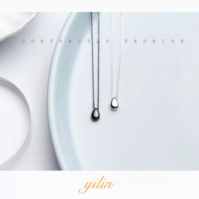 Silver925製 雫デザイン ネックレス 2色 しずく ネックレス スターリングシルバー925 シルバーチェーン D3756 Yilin 通販 Yahoo ショッピング