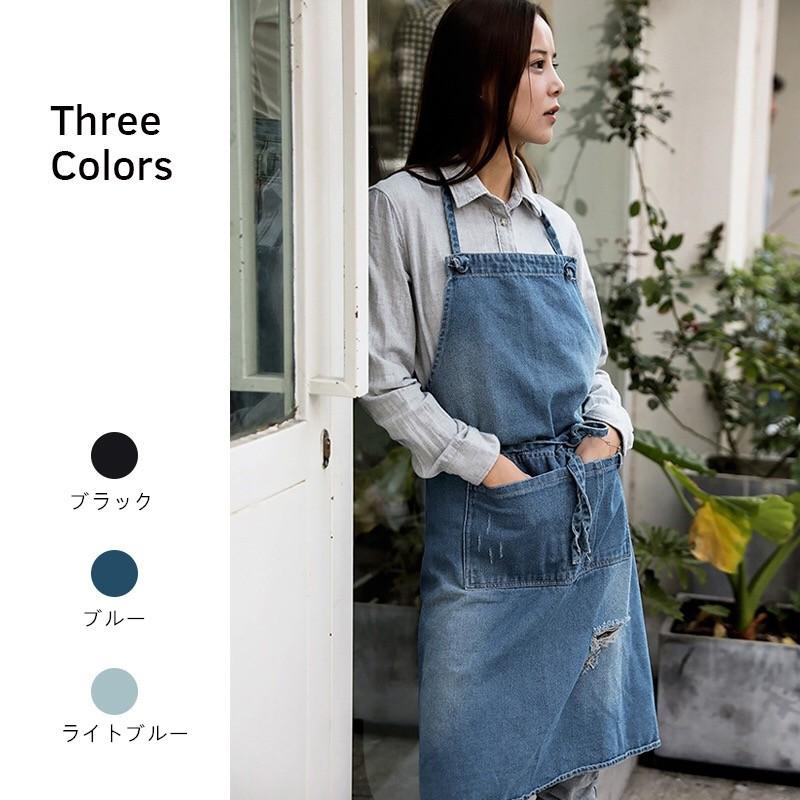 SALE／91%OFF】 デニム エプロン おしゃれ 作業 カフェ DIY ネイビー フリー 大人 前掛け