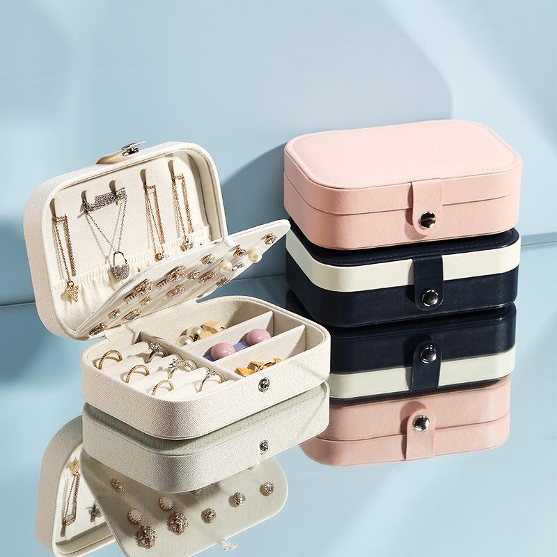 【訳あり 特別価格 赤字覚悟】ジュエリーボックス アクセサリーケース 携帯用リング&ネックレス小物入れ ボックス 旅行用 ジュエリーボックス|jtlife|04