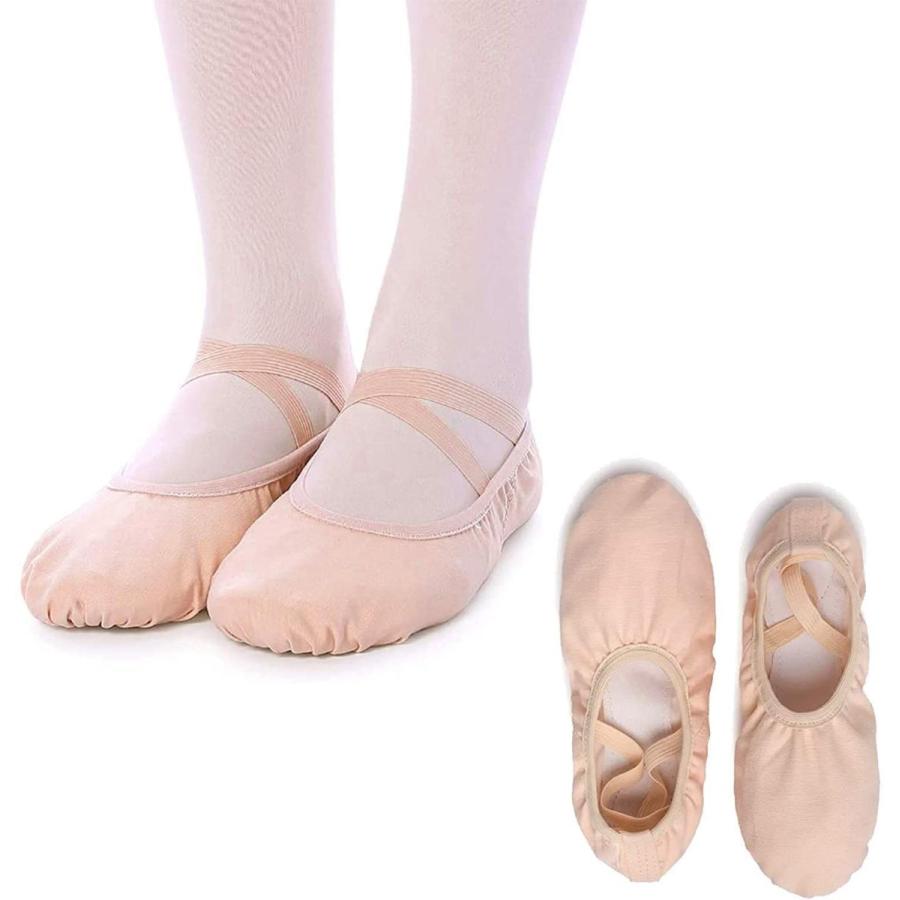 数量限定セール Poyoda バレエシューズ バレエ用品 子供 大人 バレエ靴 キャンバス製 トウシューズ 布製 スプリットソール エレクトーンにも 初心者 Wantannas Go Id