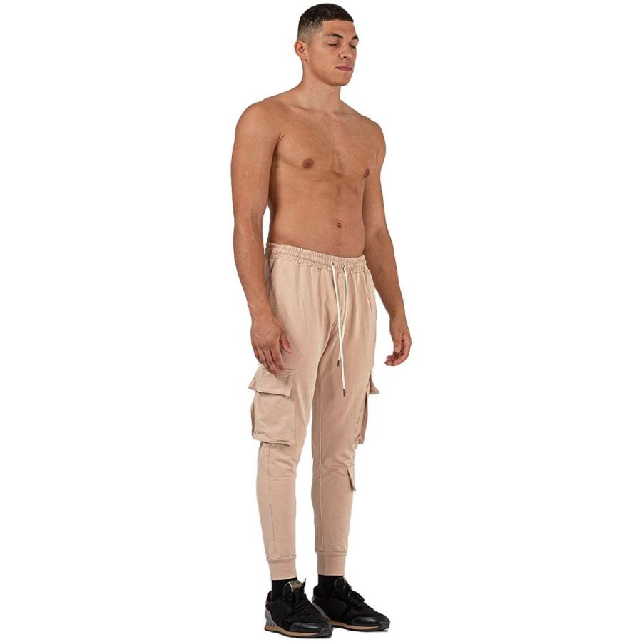 ジャージ メンズ 下 夏 ジムウェア ジャージ パンツ メンズ 筋トレ ベージュ Xxl