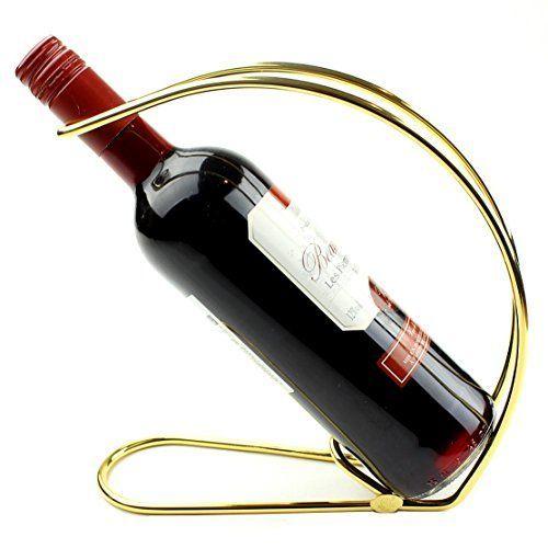 Anberotta ワインホルダー ワインラック ホルダー ワイン シャンパン ボトル ゴールド 新品 【2021新作】 スタンド インテリア 箱 W34 ケース