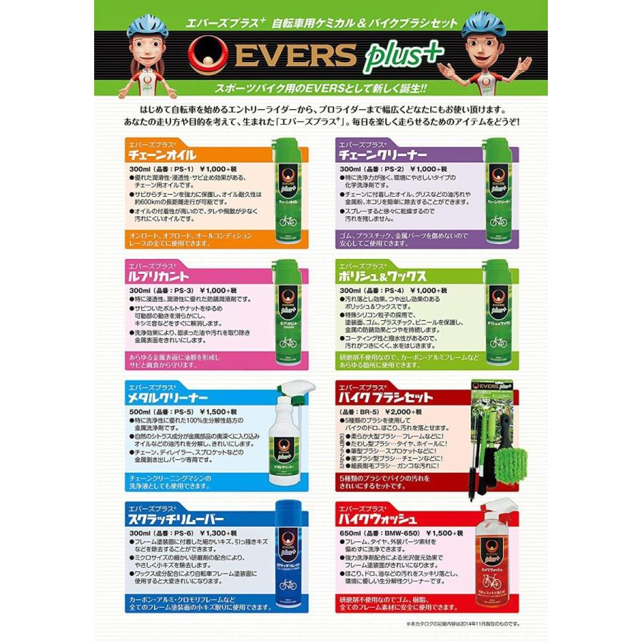 Evers Plus エバーズプラス バイクブラシセット5本入 メンテナンス用 自転車用 グリーン Br 5 30 Off