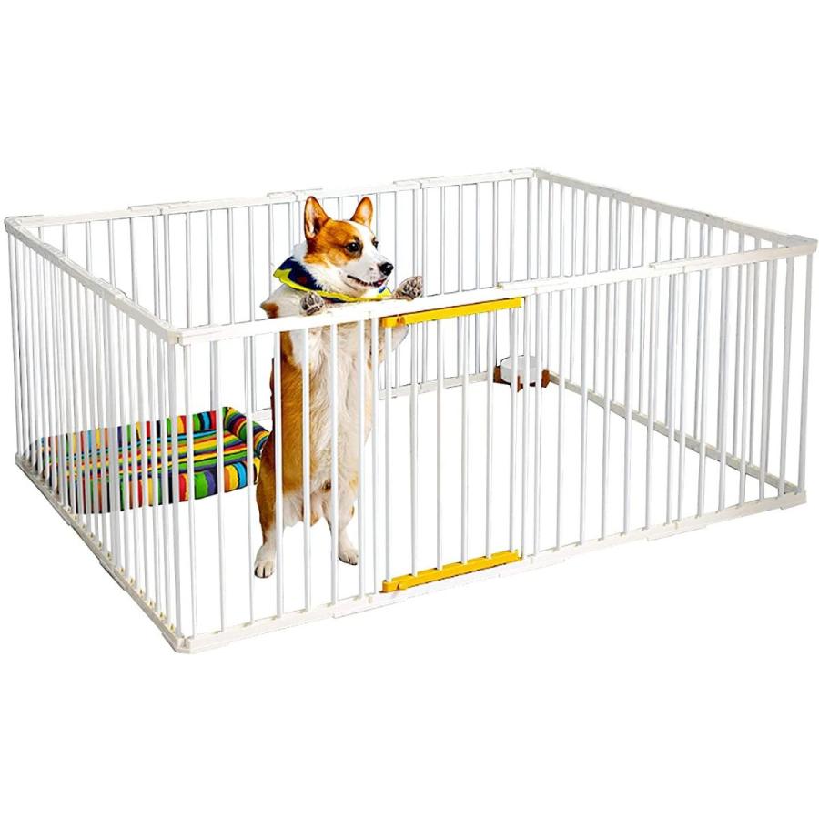 日本に おしゃれ 小型 サークルケージ 犬 ペットサークル Cofer ペットフェンス ドッグサークル12 室内 ペット柵 ゲージ Diy ドア付き 犬用品 Cityofalamosa Org