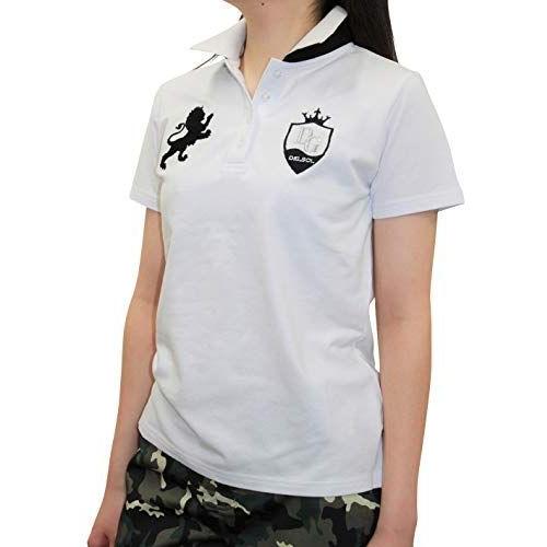 7623 Wh 3l スカート Wh 襟ジャガードポロシャツ 大きいサイズ ホワイト ストレッチ 鹿の子 半袖ポロシャツ ゴルフ