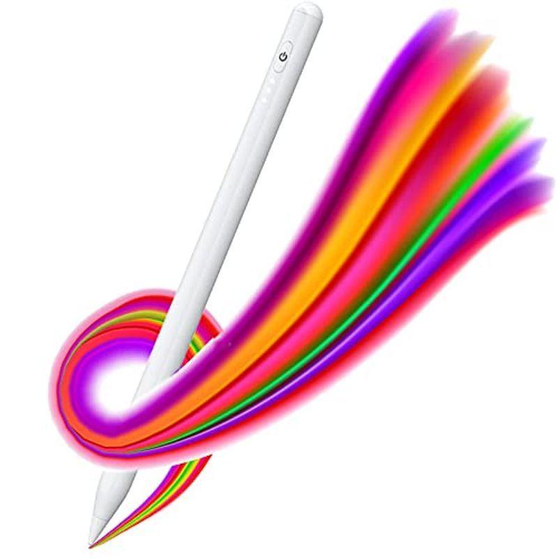 スタイラスペン 磁気吸着/傾き感知/誤作動防止機能対応 パームリジェクション搭載 オート 超高感度 極細 1.7mm iPadペンシル 軽量 iPad