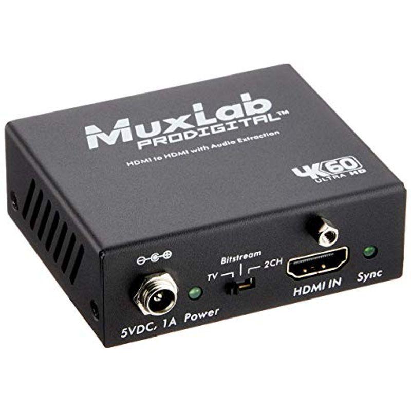 激安価格の マックスラボ MUX-CH500436 4K/60P対応HDMIオーディオ分離器 USB切替器