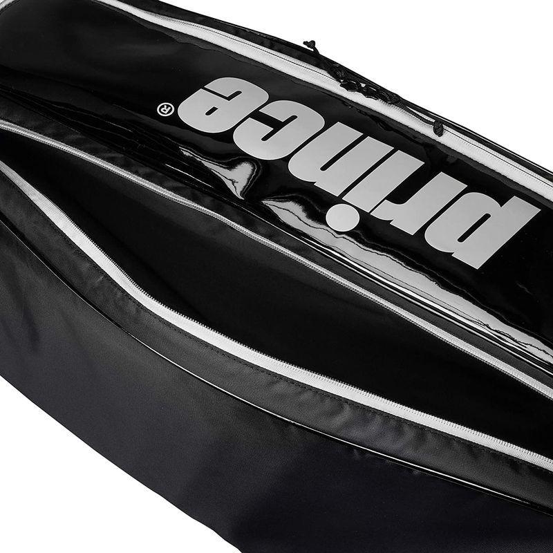 特別訳あり特価 プリンス ラケットバッグ 235 ブラック シルバー ラケットバッグ6本入 At172 硬式 Binghamtonhots Com