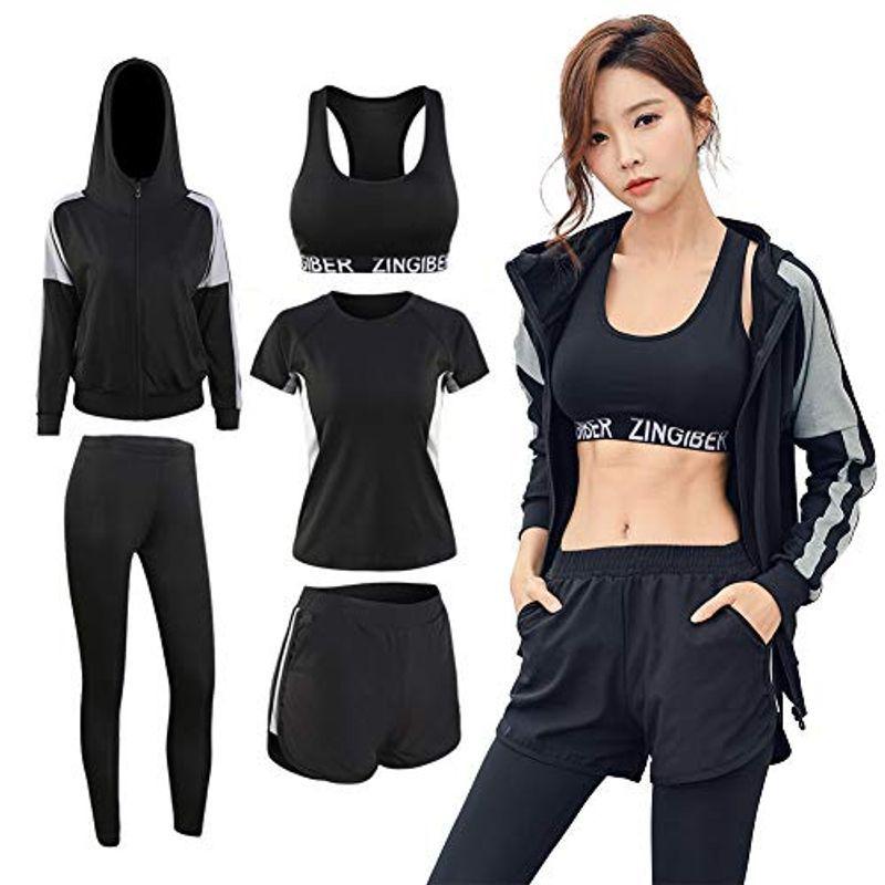 Free Size品質が完璧スポーツウェア レディース ５点セット トレーニングウェア マラソンウェア ジャージ レディースfree Size 10 303 Hafryat Com