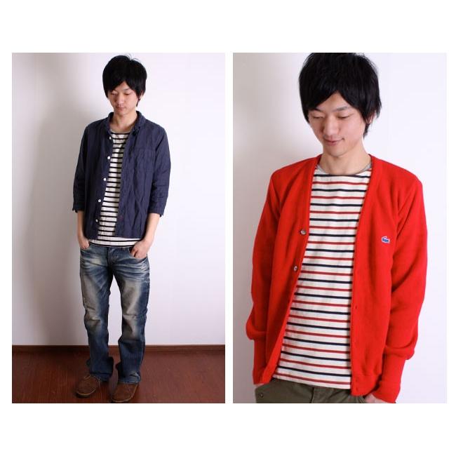 マリンボーダー ボートネック 5部袖 Tシャツ 半袖 カットソー メンズ gr008 |  | 01