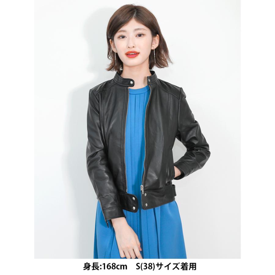 レザージャケット ライダース シングル 革ジャン レディース 本革