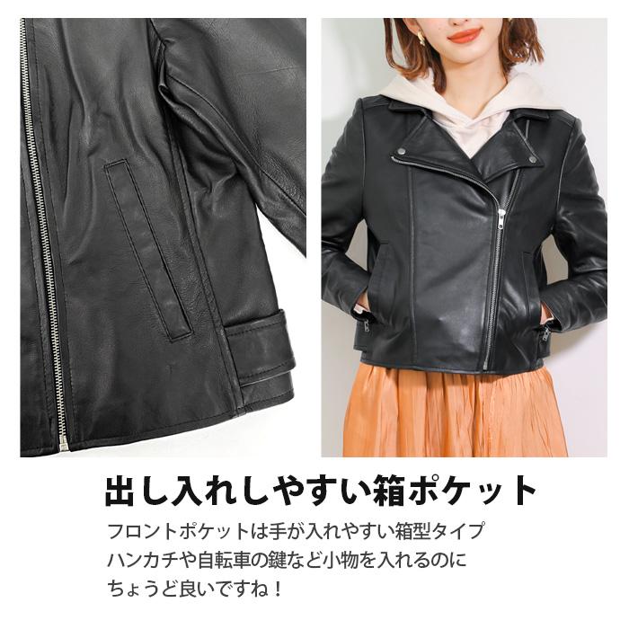 ブラック レザー ダブルライダースジャケット jtptrading_n855