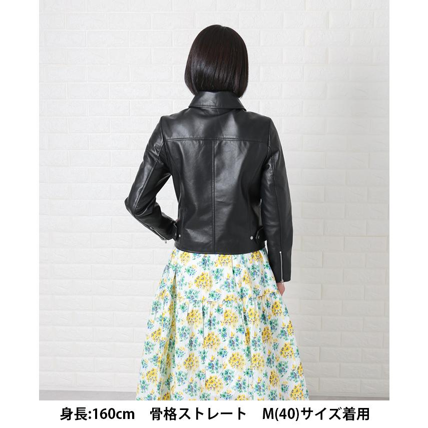 レザージャケット ライダース ダブルライダース 革ジャン レディース