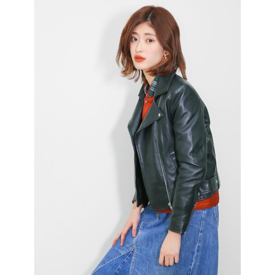 レザージャケット ライダース ダブルライダース 革ジャン レディース