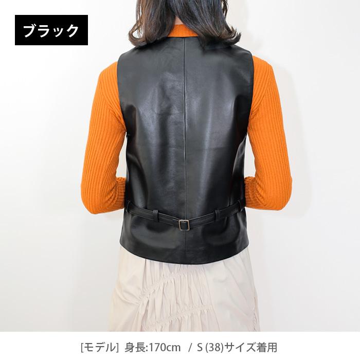 レザーベスト レザージレ 革ベスト 革ジレ レディース 秋冬 本革 レザーベスト レザージレ 革ベスト 革ジレ レディース 秋冬 本革