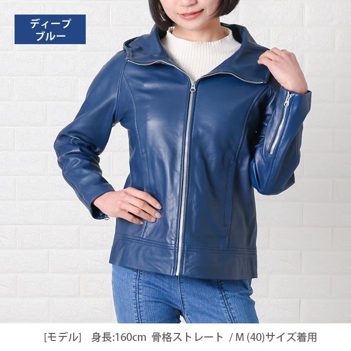 レザージャケット パーカー フーディー ジップアップ ラグラン 