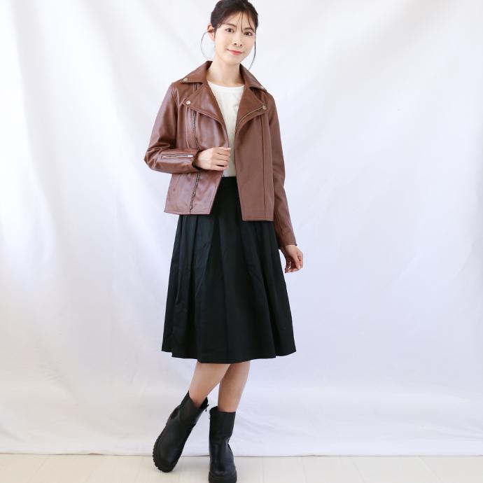 レザージャケット カラーサンプル レディース ラムレザー ダブル