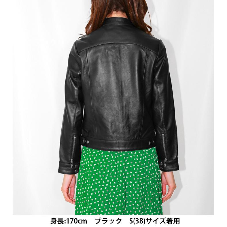 レザージャケット ライダース シングルライダース レディース 革ジャン