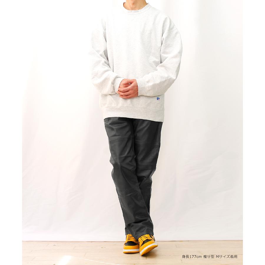 レザーパンツ ボトムス ストレート メンズ ブラック 革パンツ 皮パンツ 本革 牛革 カウレザー L1112 |  | 04