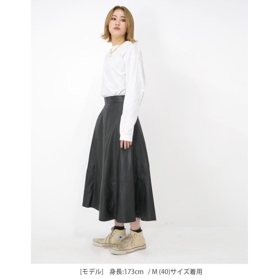 レザースカート ボトムス フレアスカート ロングスカート 革 レザースカート ボトムス フレアスカート ロングスカート 革