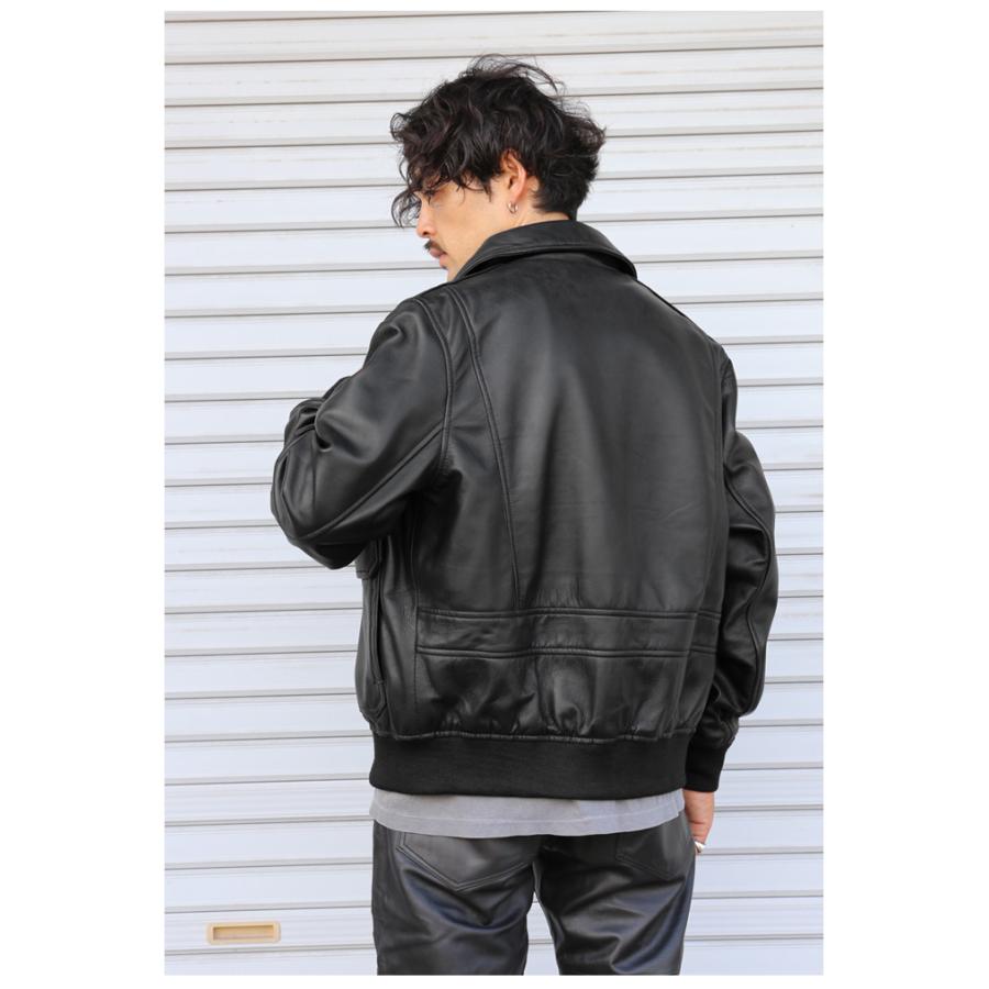 若レザードリズラーA2フライトXLボンバージャケットブラック中綿シングルラ レザードリズラーA2フライトXLボンバージャケットブラック中綿シングル