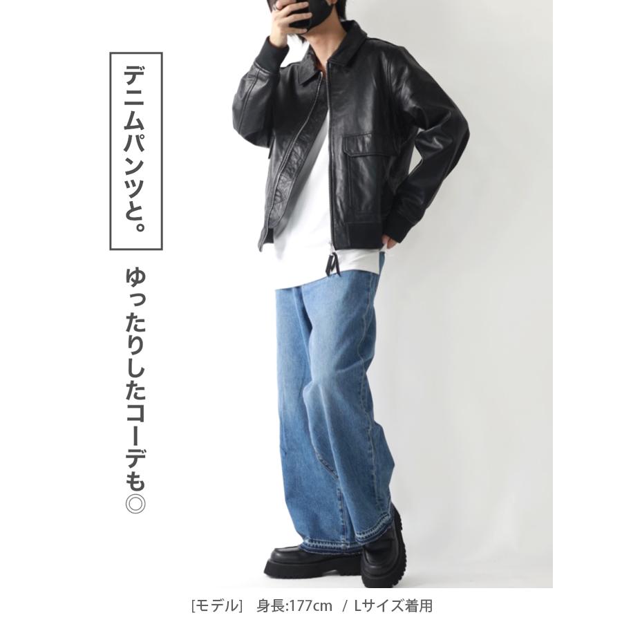 本革 レザー メンズ ブラック ブラウン A2フライトジャケット