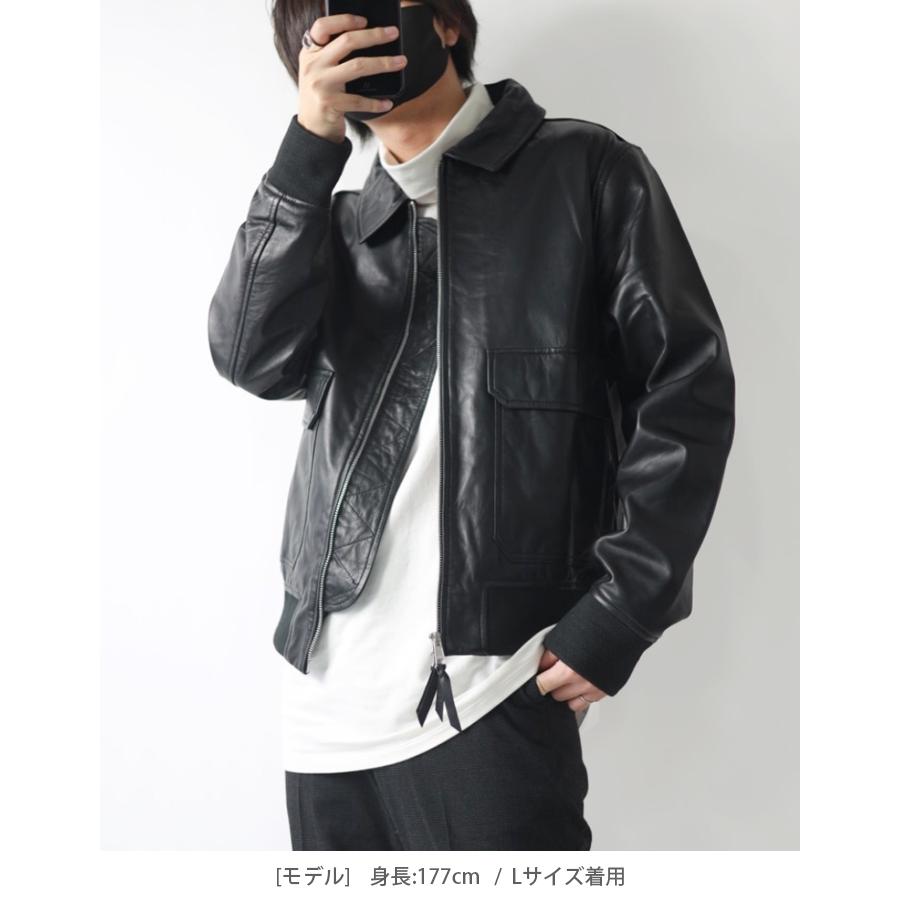 本革 レザー メンズ ブラック ブラウン A2フライトジャケット