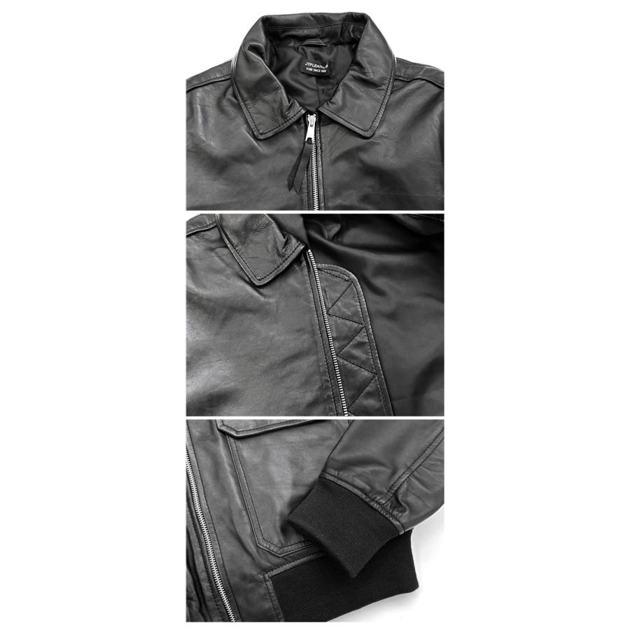 本革 レザー メンズ ブラック ブラウン A2フライトジャケット