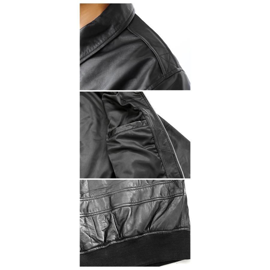 本革 レザー メンズ ブラック ブラウン A2フライトジャケット