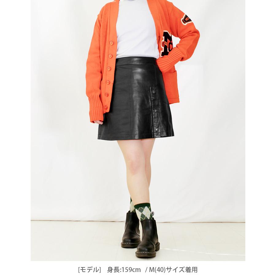 レザースカート スカート ボトムス ミニスカート Aライン レディース 本革 羊革 ラムレザー L1204 |  | 13