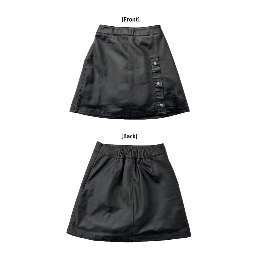 レザースカート スカート ボトムス ミニスカート Aライン レディース 本革 羊革 ラムレザー L1204 |  | 14
