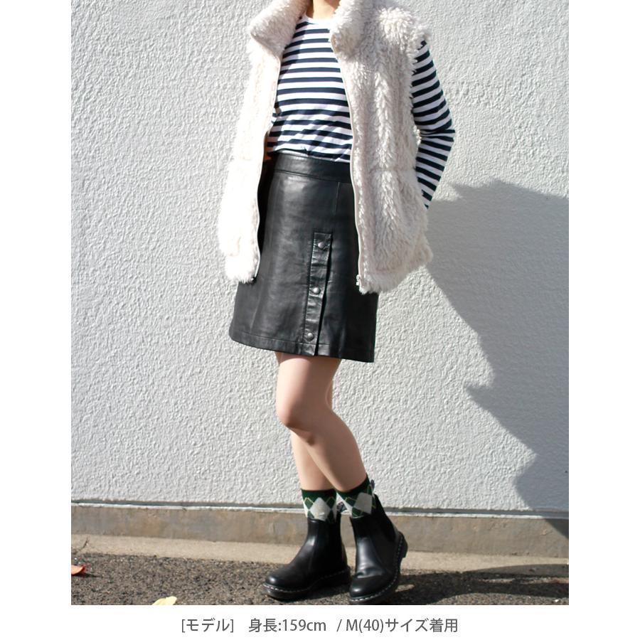 レザースカート スカート ボトムス ミニスカート Aライン レディース 本革 羊革 ラムレザー L1204 |  | 03