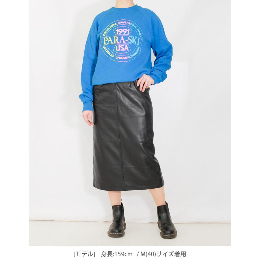 レザースカート タイトスカート 本革 レディース 秋冬 ラムレザー ブラック L1205 |  | 01