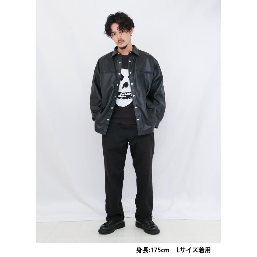 本革 ラムレザー レザーシャツ 長袖 メンズ ユニセックス ブラック L1206 |  | 11