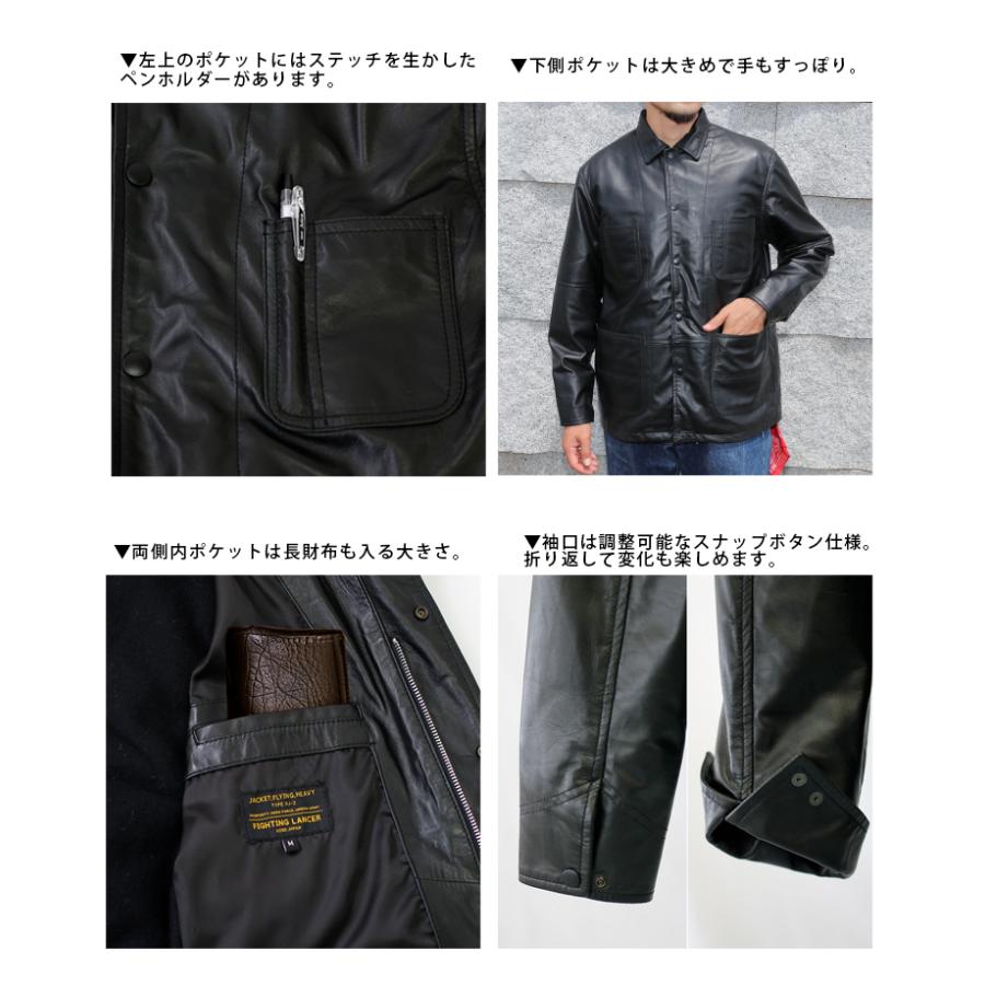 レザージャケット カバーオールジャケット インナーベスト付き 2way 革ジャン ベスト M-XL ブラック  L1208 |  | 09