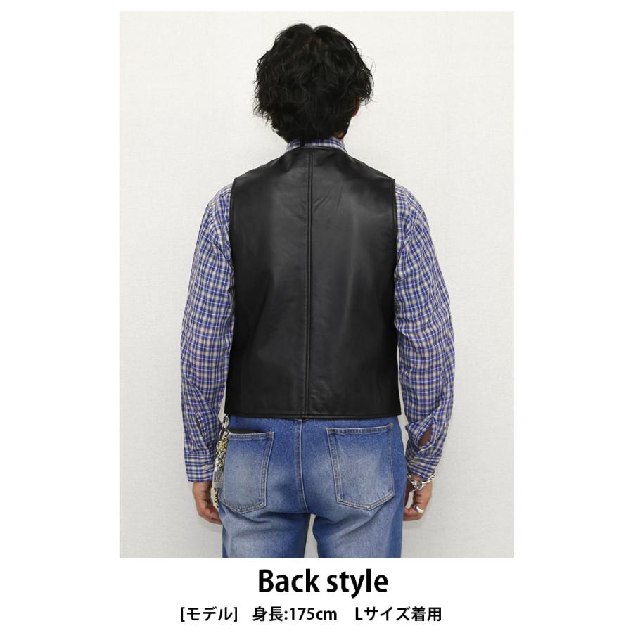 レザーベスト ベスト ジレ ドレスベスト メンズ 本革 ラムレザー ブラック M-XLサイズ L1264 |  | 10